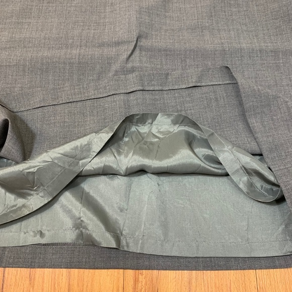 Escada Sport Grey Wool Lined Midi Skirt - Picture 4 of 11